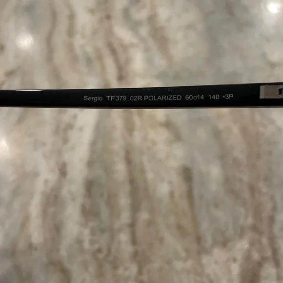 Tom Ford Black Frame “Sergio” Polarized Sunglasses with branded case - Picture 6 of 10